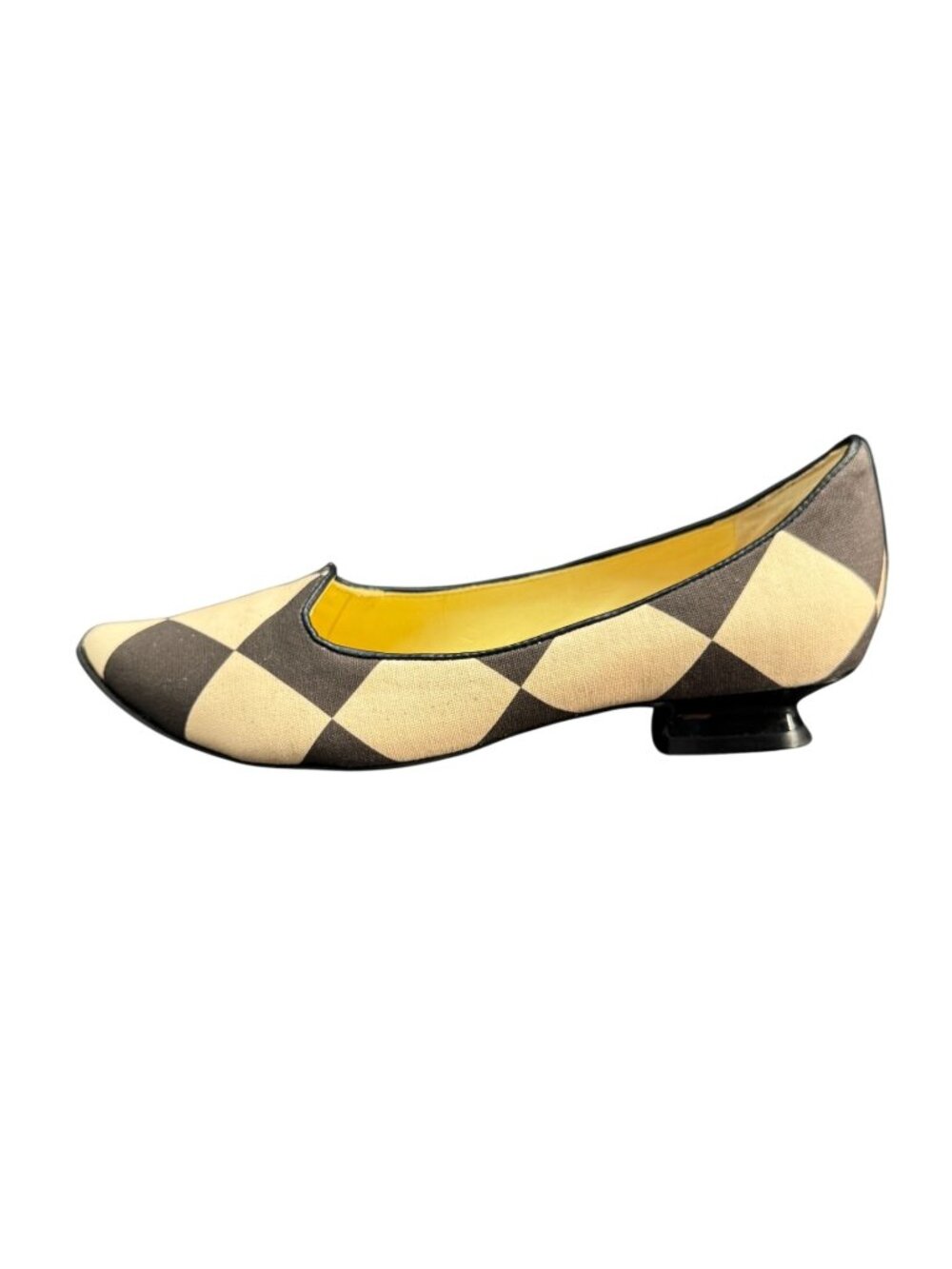 Tory Burch Harlequin Checkered Board Pointed Pumps Women's Shoes, Size 5.5 NWOB